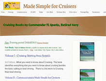 Tablet Screenshot of made-simplefor-cruisers.com